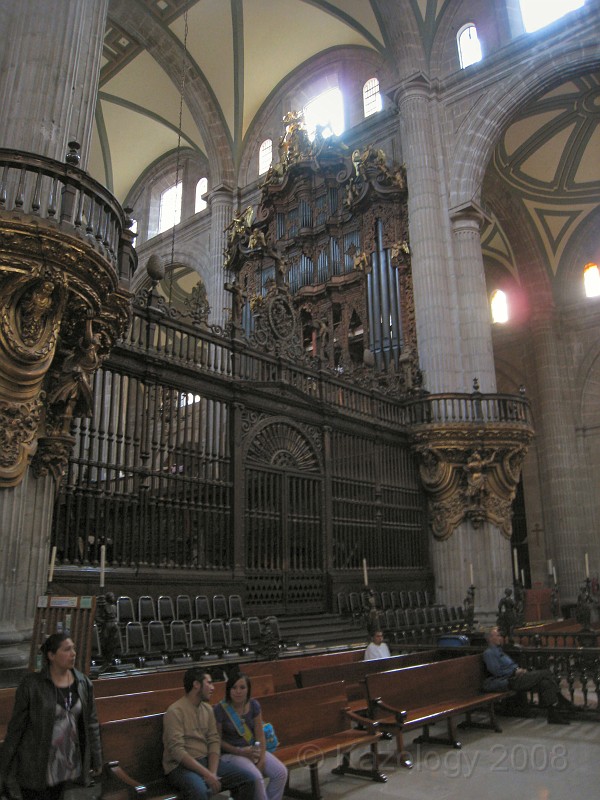 Mexico Pyramids - Mexico City 2009 1370.jpg - A trip to the Teotihuacan area of Mexico to visit the pyramids. A vast complex and a great climb to the top. This was followed by lunch in a cave, then a visit to the historical center of Mexico City. March 2009.